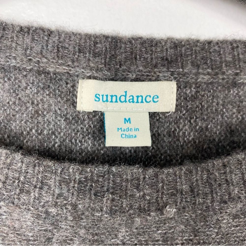 Sundance “Anya” charcoal grey wool blend sweater sz M - Picture 3 of 7